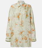 McQueen Oversized floral shirt