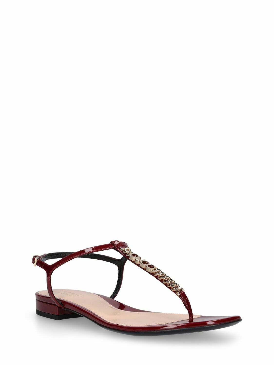GUCCI 15mm Signoria Leather Thong Sandals Gucci