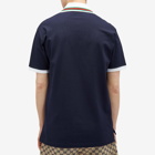 Gucci Men's Skipper Collar Logo polo in Navy