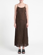 Uma Wang Womens Midi dress in Brown