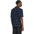 Off-White Blue Check Voyager Short Sleeve Shirt