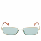 Gucci Women's Eyewear GG1600S Sunglasses in Gold/Green 