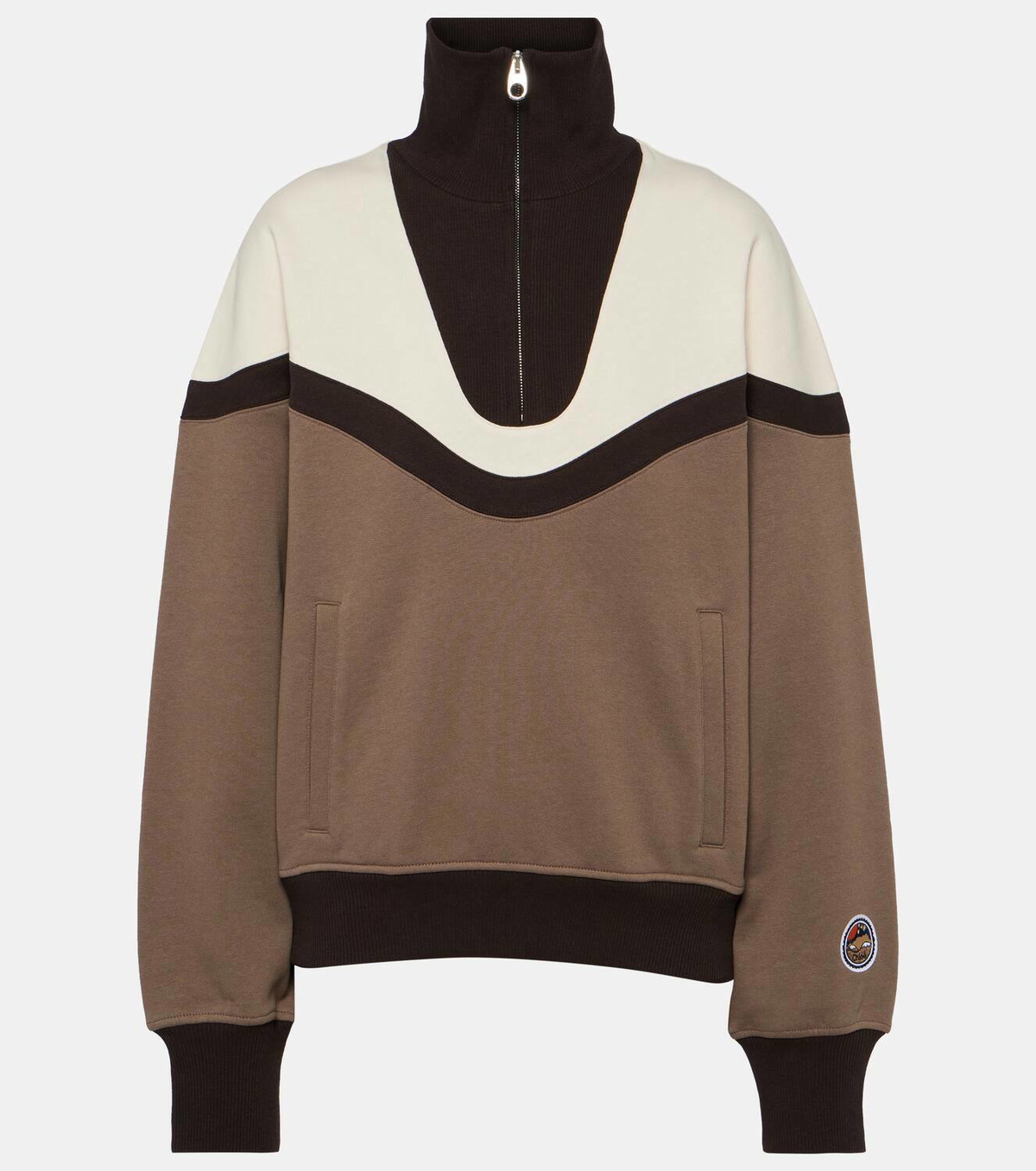 Chloé Colorblocked cotton sweatshirt