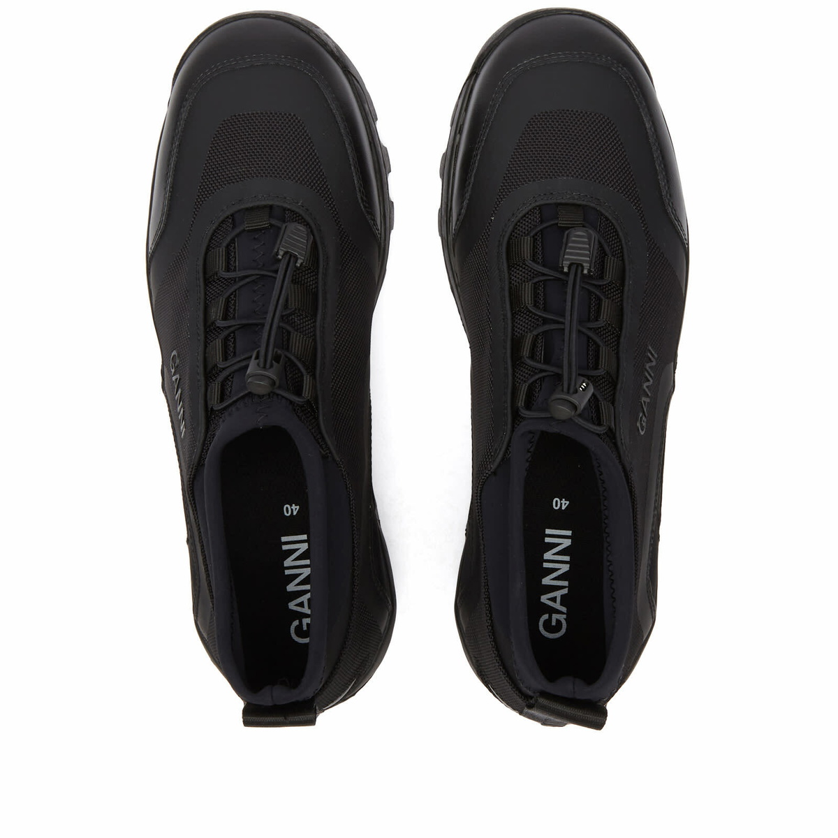 GANNI Women's Performance Neoprene Sneakers in Black GANNI