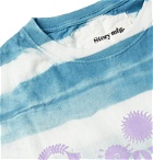 Story Mfg. - Printed Tie-Dyed Organic Cotton-Jersey T-Shirt - Blue