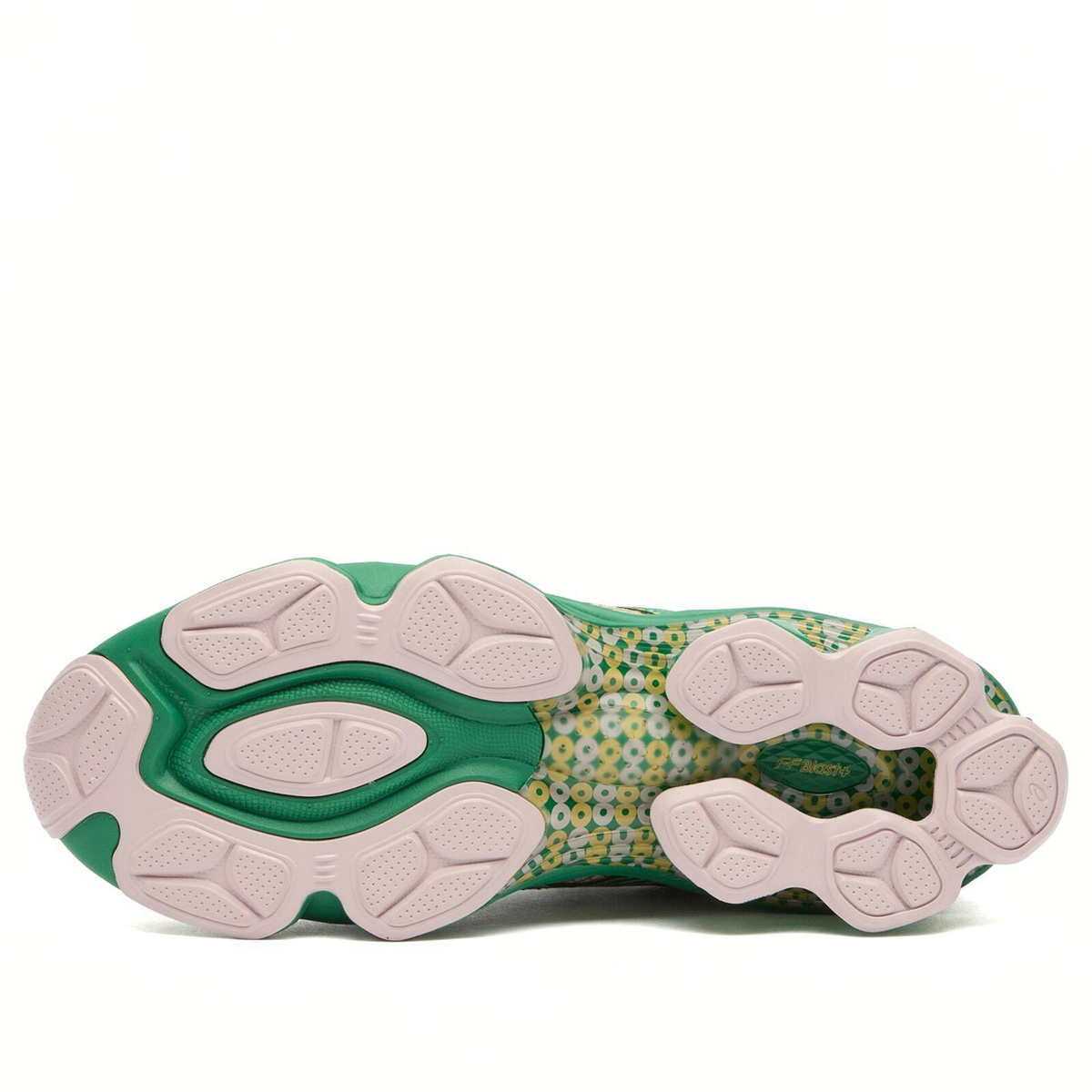 Asics US7-S Gel-Kenetic Fluent Sneakers in Watershed Rose/Kale