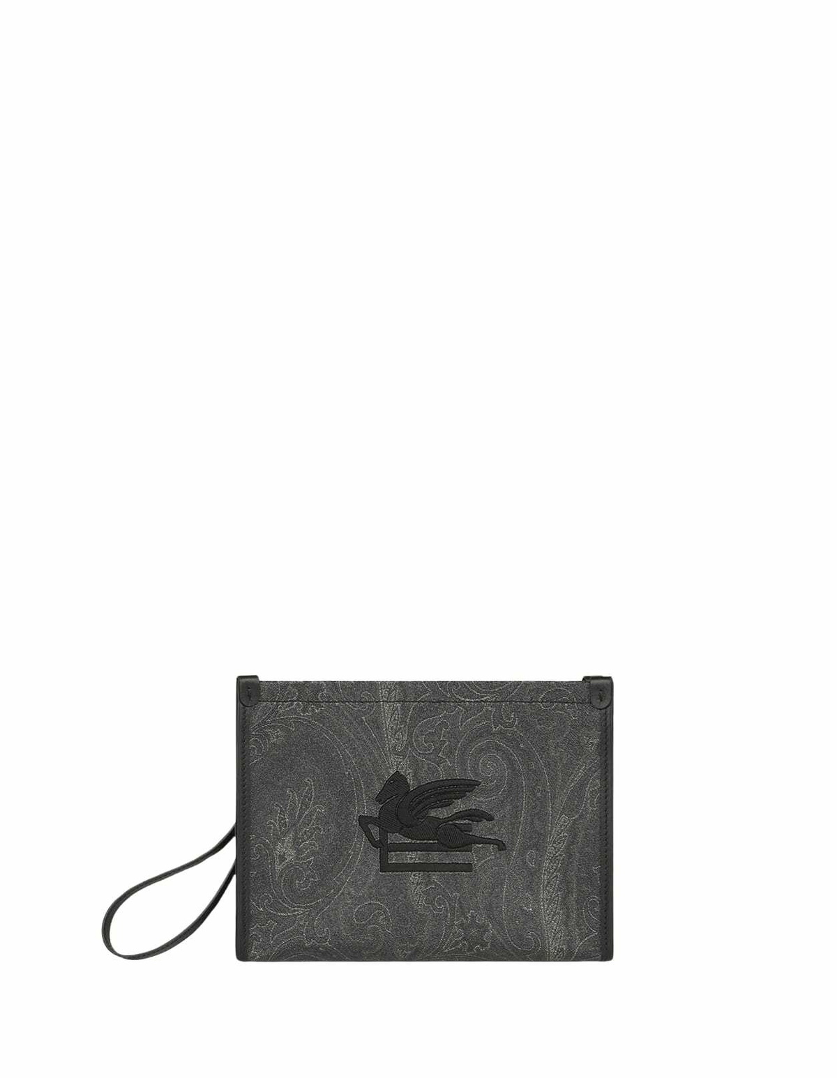 【関税込み】ETRO STRIPED VISCOSE POUCH Etro Striped Viscose Pouch Etro