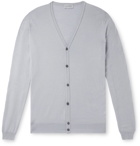 John Smedley - Wool and Cotton-Blend Cardigan - Gray