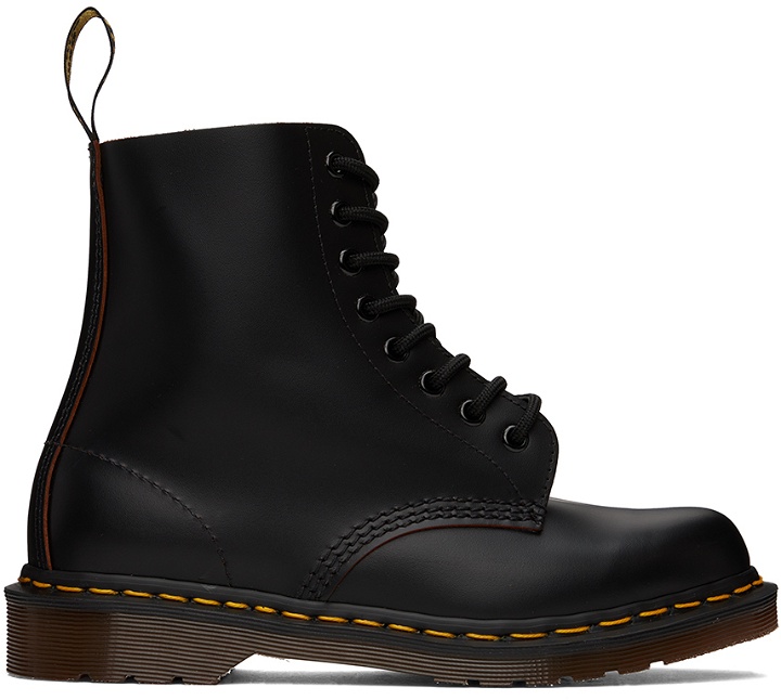 Photo: Dr. Martens Black 'Made In England' 1460 Vintage Boots