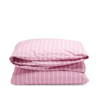Tekla Fabrics Double Duvet in Mallow Pink Stripes 