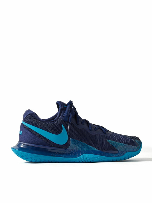 Photo: Nike Tennis - NikeCourt Zoom Vapor Cage 4 Rafa Rubber-Trimmed Mesh Sneakers - Blue
