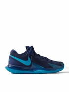 Nike Tennis - NikeCourt Zoom Vapor Cage 4 Rafa Rubber-Trimmed Mesh Sneakers - Blue