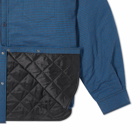 Balenciaga Micro Check Padded Overshirt Jacket