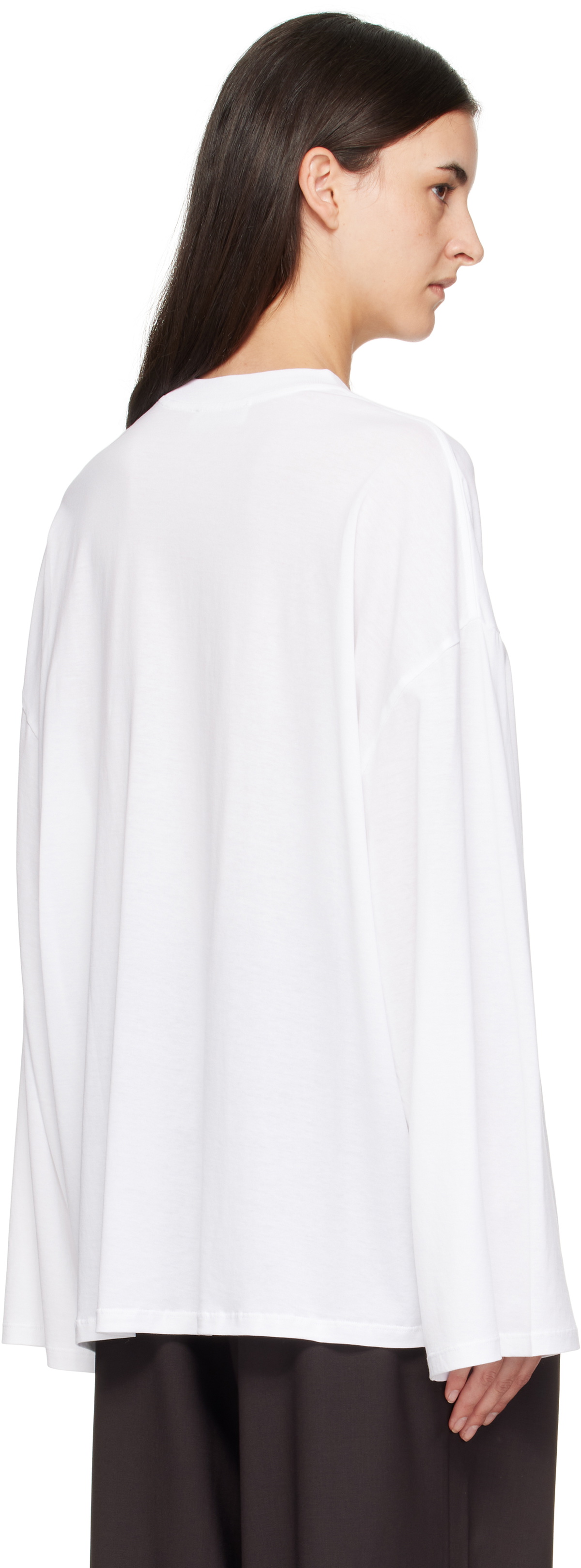 The Frankie Shop White Rio Oversized Sleeve T-shirt