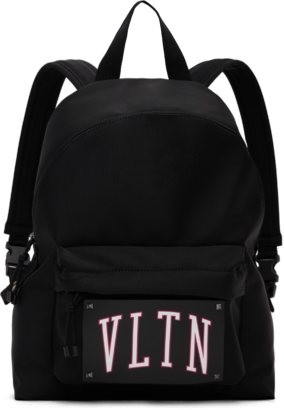 Photo: Valentino Garavani Black VLTN Backpack