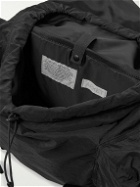 ARKET - Ash Webbing and Mesh-Trimmed Crinkled-Shell Backpack