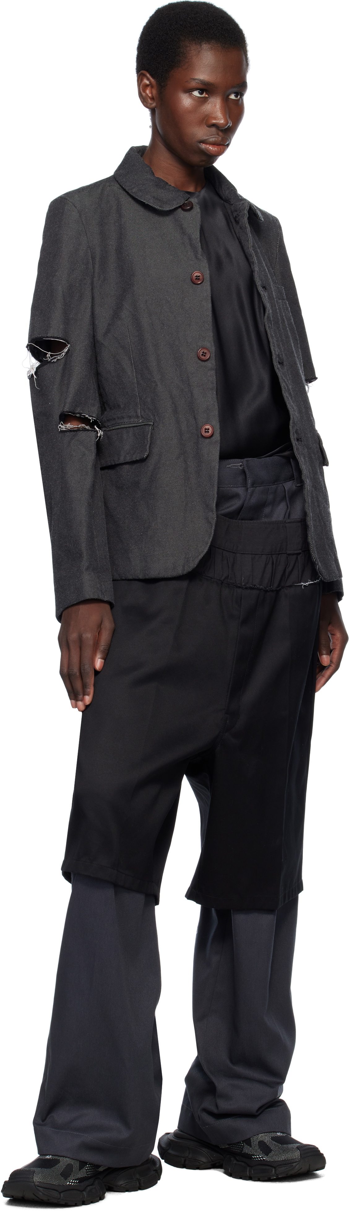 Black Comme des Garçons Black Gabardine Blazer