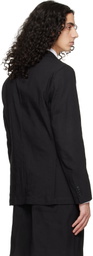 BOSS Black Slim-Fit Washable Tech Linen Blazer