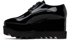 Stella McCartney Black Limited Edition Elyse Monochrome Platform Derbys