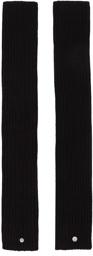 Rick Owens Black Cashmere Arm Warmers