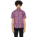 Hugo Pink Floral Ermino Short Sleeve Shirt