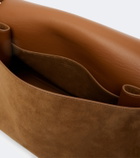 Nour Hammour Amal suede shoulder bag