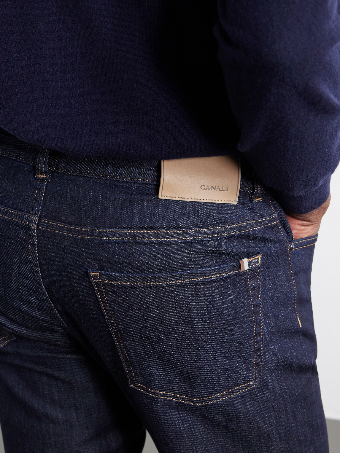 Canali - Slim-Fit Straight-Leg Jeans - Blue