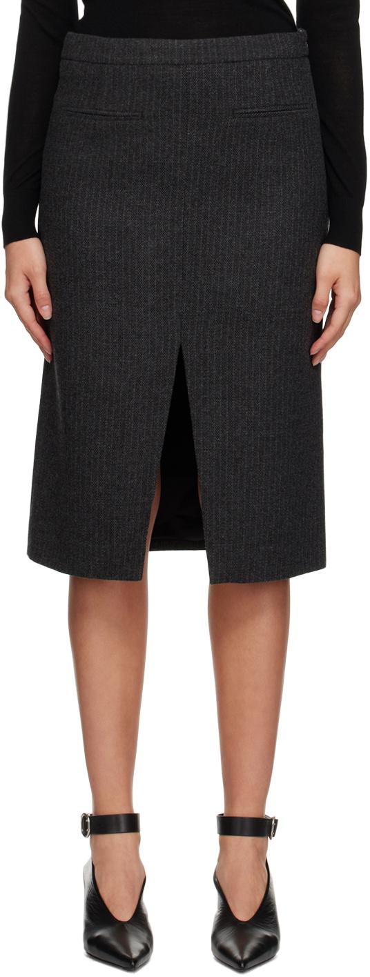 The Garment Gray Porto Midi Skirt