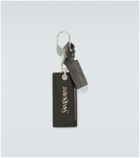 Saint Laurent Logo leather keychain