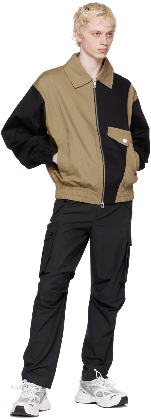 Feng Chen Wang Beige Paneled Cargo Vest