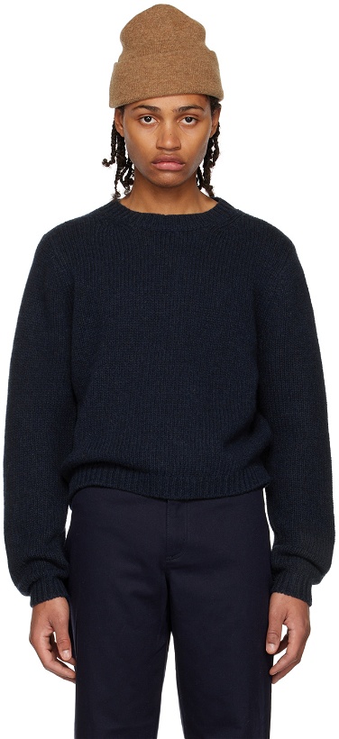 Photo: K.NGSLEY SSENSE Exclusive Blue Fisherman Sweater