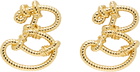 Burberry Gold Large Nautical Knot Stud Earrings
