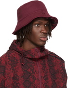 adidas x IVY PARK Reversible Burgundy Faux-Fur Bucket Hat