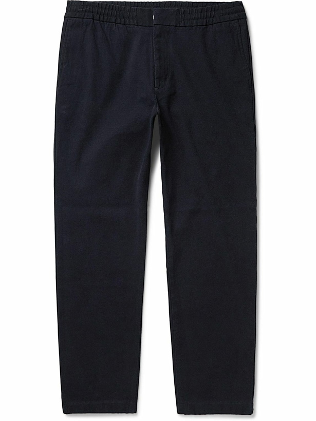 Photo: NN07 - Foss Tapered Cotton-Blend Twill Trousers - Blue
