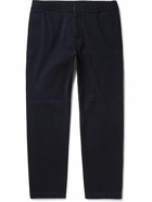 NN07 - Foss Tapered Cotton-Blend Twill Trousers - Blue