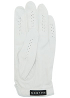 Malbon Clover Leather Golf Glove White