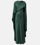 Simkhai Izel caped satin gown
