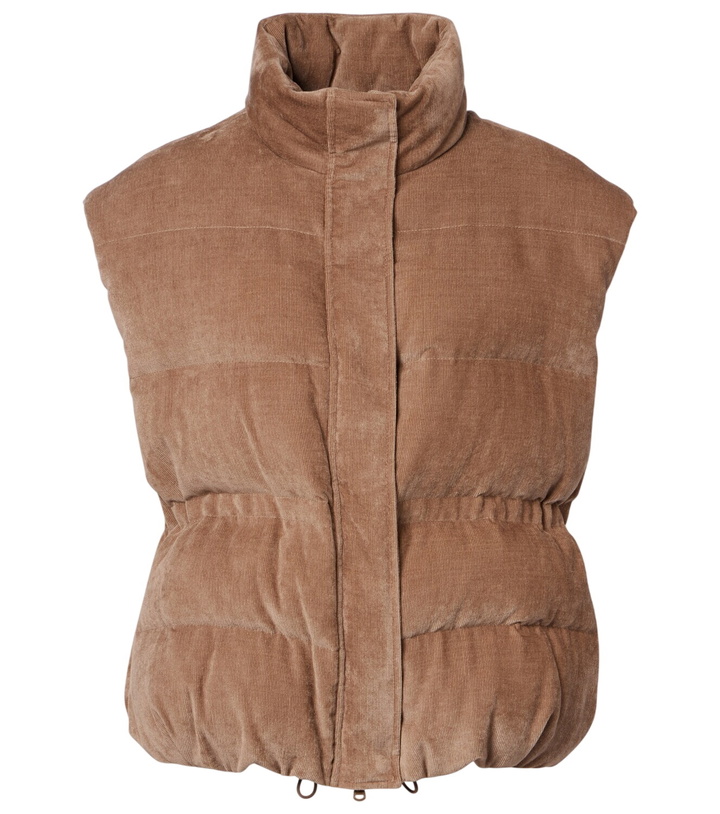 Photo: Brunello Cucinelli Monili corduroy down vest