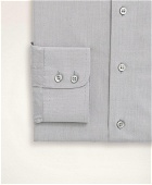 Brooks Brothers Men's Madison Relaxed-Fit Dress Shirt, Poplin English Collar End-On-End | Grey