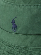 Polo Ralph Lauren - Loft Logo-Embroidered Cotton-Twill Bucket Hat - Green