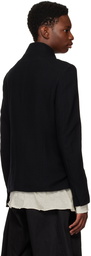 Julius Black Asymmetrical Collar Jacket