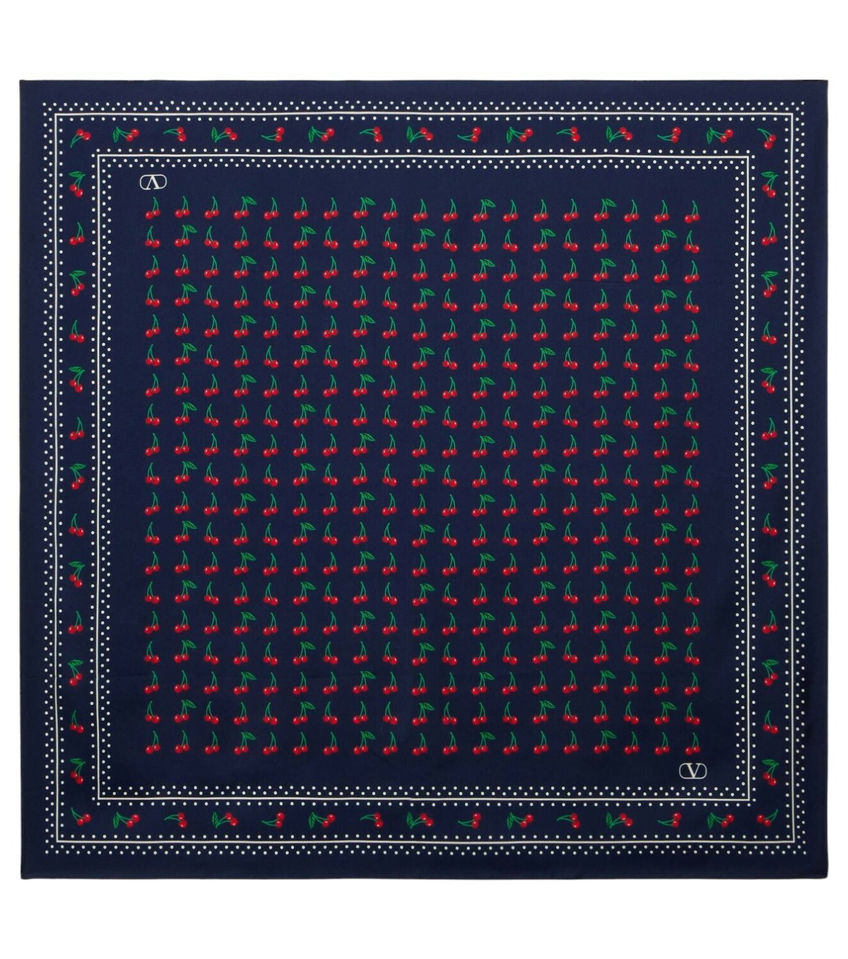 【Valentino】プリントシルクアンドコットン headscarf Valentino Printed Silk And Cotton Headscarf In Multi | ModeSens