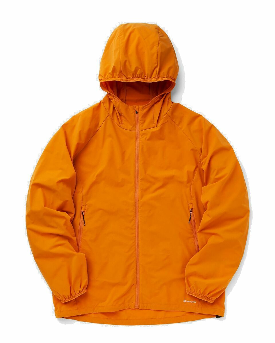 Photo: Snow Peak Stretch Packable Jacket Orange - Mens - Windbreaker
