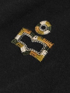 Marant - Mikoe Logo-Embroidered Cotton-Blend Jersey Sweatshirt - Black