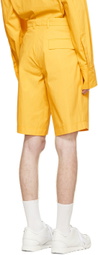 Bianca Saunders Yellow Cotton Shorts
