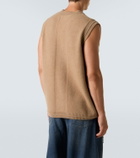 Simone Rocha Faux pearl-embellished wool-blend vest