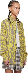 ERL Yellow Flame Shirt