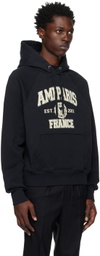 AMI Paris Black Paris Hoodie