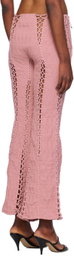 Isa Boulder Pink Louise Flare Lounge Pants