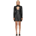Situationist Black Open Chest Dress